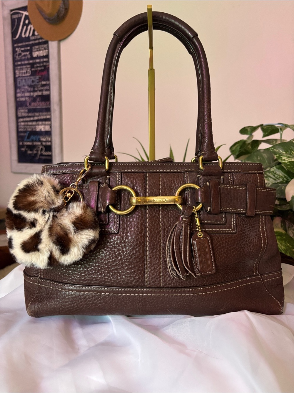 Vintage Coach 2006 Hamptons Leather Satchel
